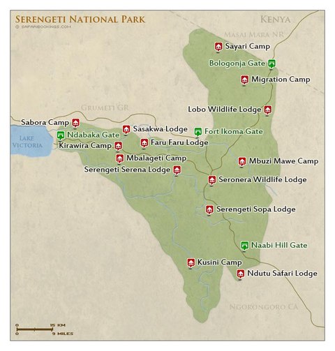 parque nacional serengueti zonas