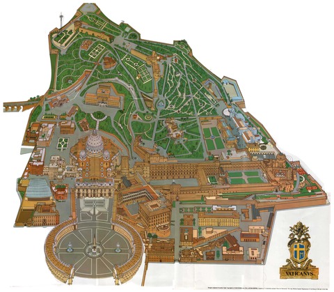 mapa vaticano